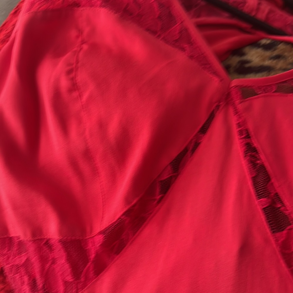 Cute Red Lace Dress Size Small - Picture 3 of 5